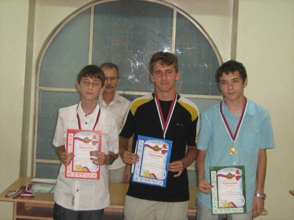 Победители турнира юношей до 14 лет